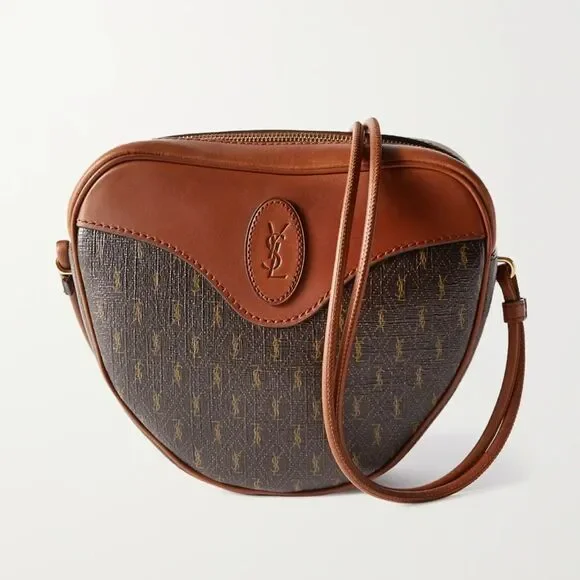 Brand new Saint Laurent Cool Bag Brown Coated Canvas Women'S Shoulder mini - Picture 5 of 7